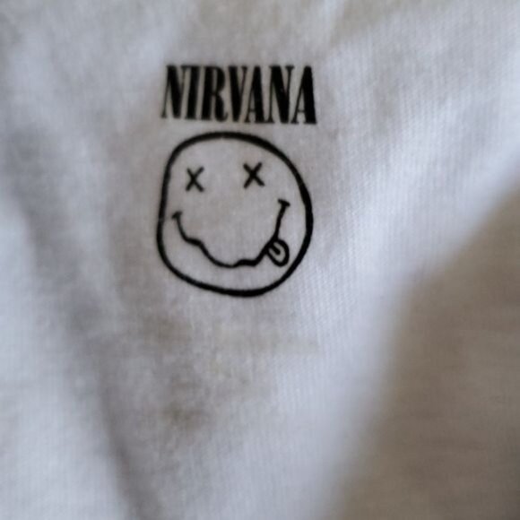 0-3 Months Nirvana Band Baby ONE PIECE T Shirt Tee One Piece Tops Gray White - Picture 5 of 11